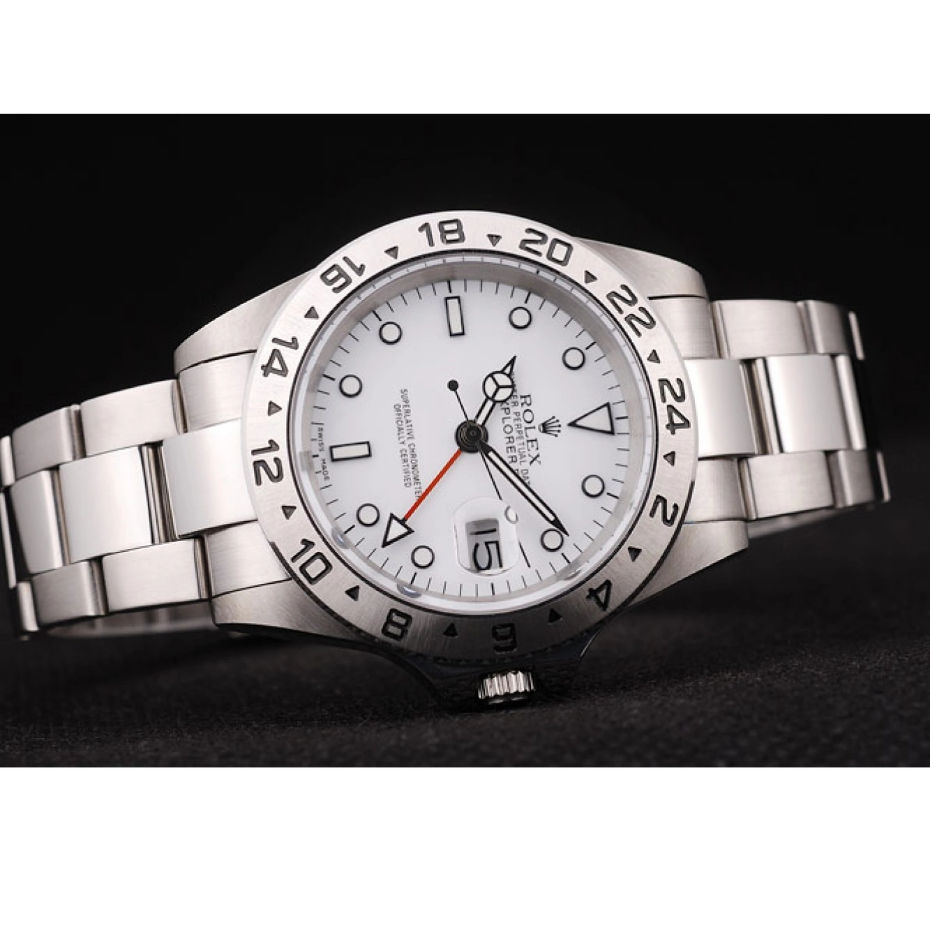 Rolex copies cheap Bezel White Explorer Steel Stainless Dial Rolex 0629